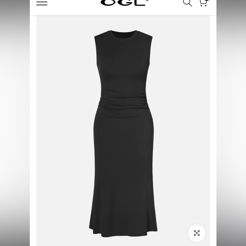 OGL Black Midi Dress